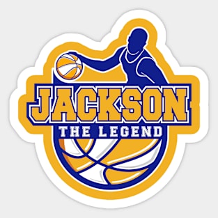 Jackson The Legend Basketball Custom Player Your Name Sticker